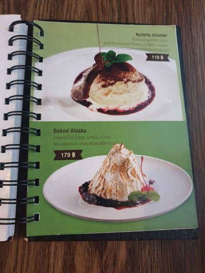 ป้ายราคาหรือสมุดเมนู