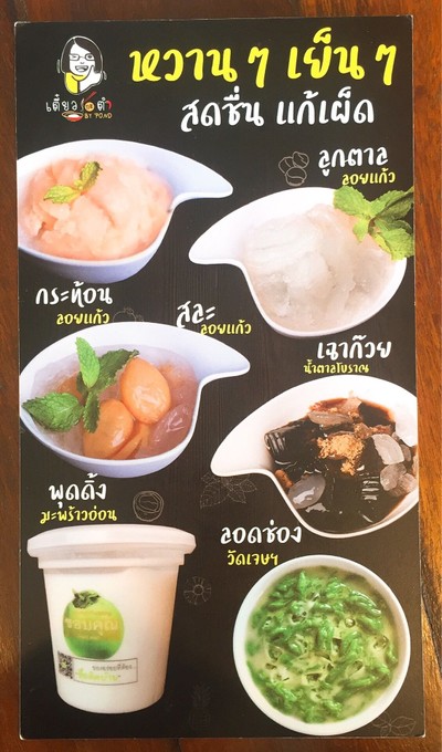 ป้ายราคาหรือสมุดเมนู