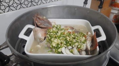 ปลานึ่งมะนาว