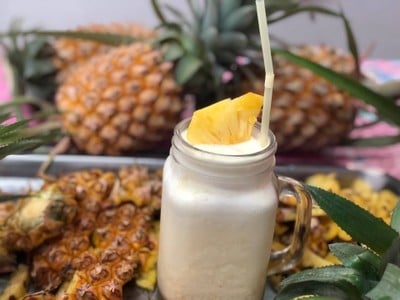 วิธีทำ สับปะรดนมสดปั่น