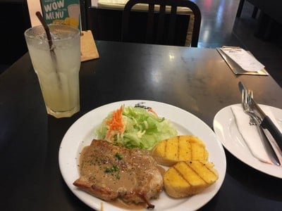 สเต็กไก่ ซอสเปปเปอร์ว๊าว