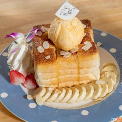 เมนูของร้าน ห้องสมุด  ไข่ข้น&สเต็ก 1