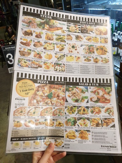 ป้ายราคาหรือสมุดเมนู