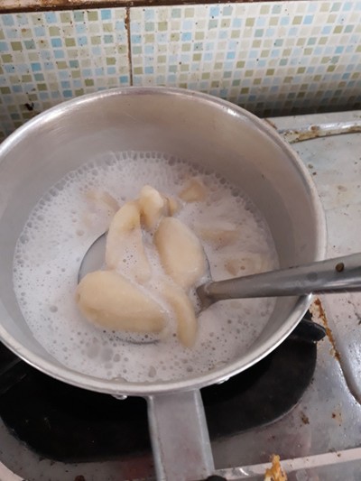 วิธีทำ กล้วยบวดชีน้ำกะทิ