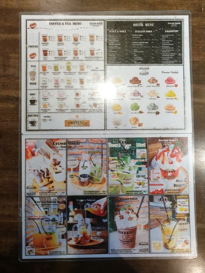 ป้ายราคาหรือสมุดเมนู