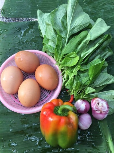 วิธีทำ ไข่เจียวผักโขม วิธีทำ ไข่เจียวผักโขม