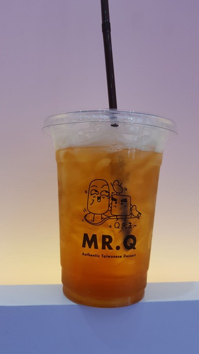 Black Tea Peach Mojito