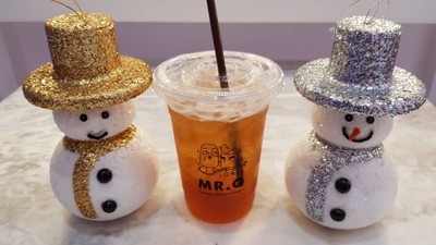 Black Tea Peach Mojito