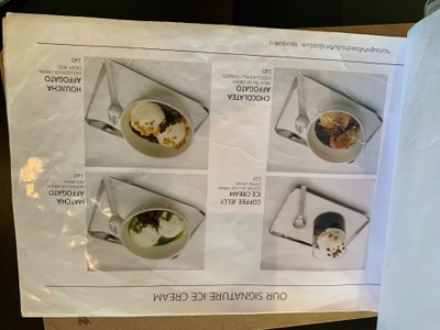 ป้ายราคาหรือสมุดเมนู