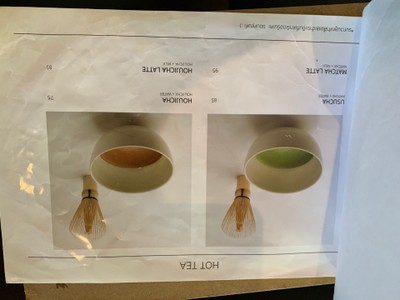 ป้ายราคาหรือสมุดเมนู