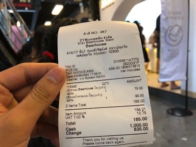 ป้ายราคาหรือสมุดเมนู