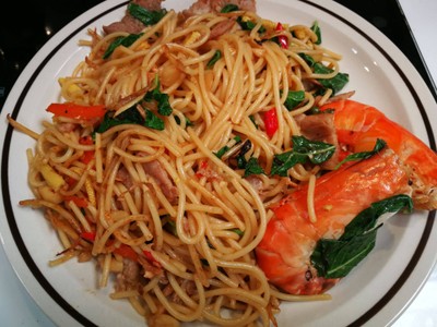 สปาเก็ตตี้ขี้เมาหมูกุ้ง สปาเก็ตตี้ขี้เมาหมูกุ้ง