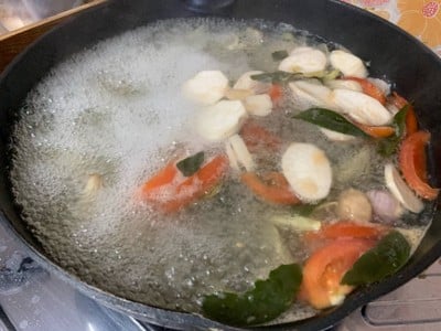 วิธีทำ ต้มยำน้ำใสปลาทับทิม