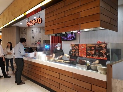 หน้าร้าน Gindaco สยามพารากอน