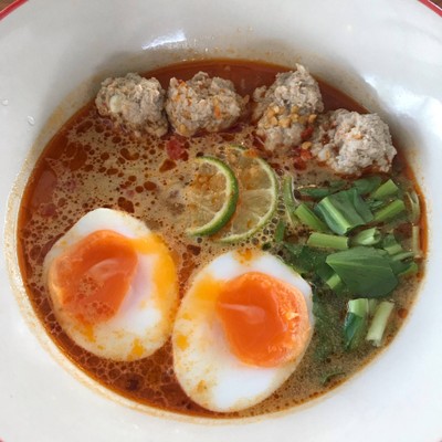 บะหมี่ต้มยำหมูสับ
