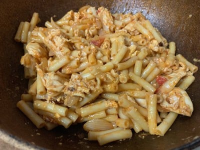 วิธีทำ มักกะโรนีผัดไก่
