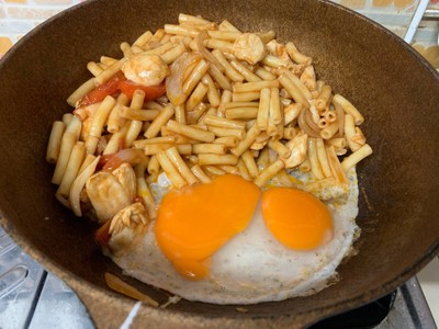 วิธีทำ มักกะโรนีผัดไก่