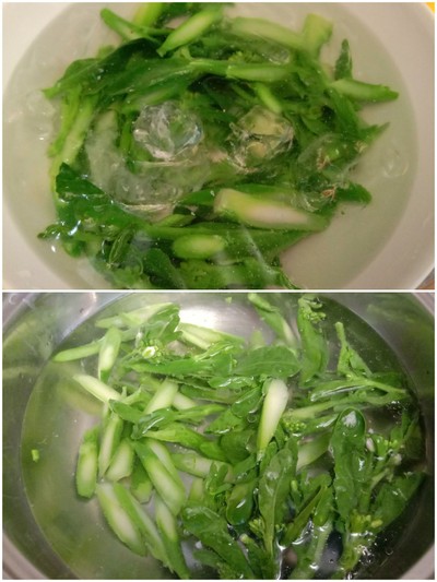 วิธีทำ ยำก้านคะน้าฮ่องกง