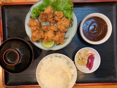 Torikarage + Rice