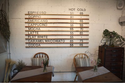 ป้ายราคาหรือสมุดเมนู