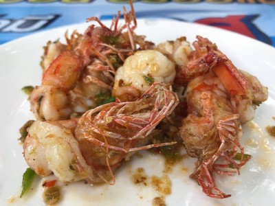 กุ้งผัดพริกเกลือ