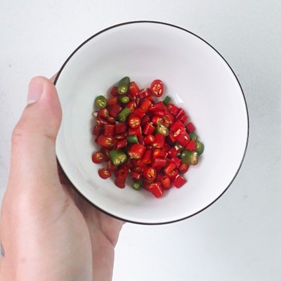 วิธีทำ กุ้งผัดพริกสด