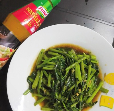ผัดผักบุ้ง ปรุงน้อย อร่อยฟุด 🥗