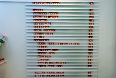 ป้ายราคาหรือสมุดเมนู