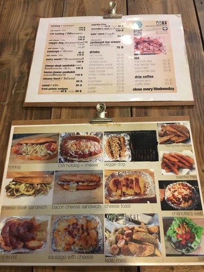 ป้ายราคาหรือสมุดเมนู