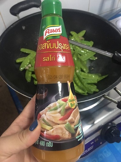 วิธีทำ “ผัดถั่วลันเตาหมูสับ"