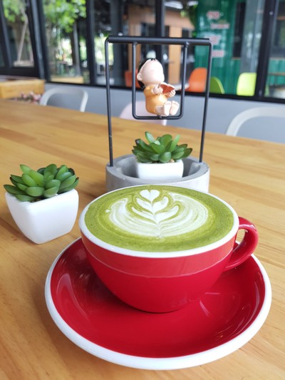 Hot Matcha Latte 