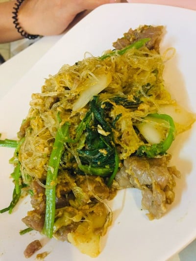 สุกี้แห้งเนื้อ