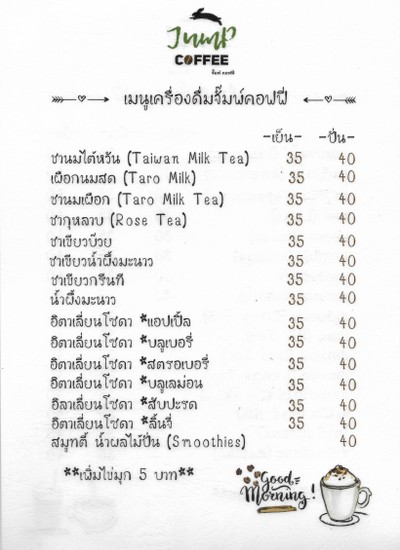 ป้ายราคาหรือสมุดเมนู