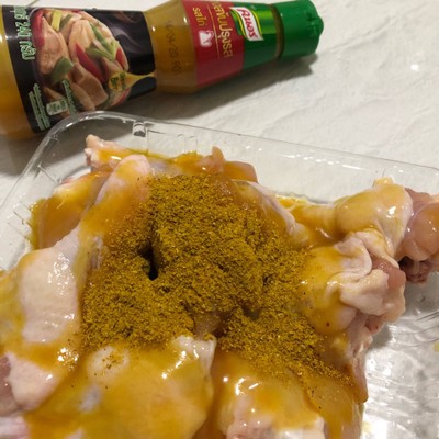 วิธีทำ ปีกบนไก่ทอดผงกะหรี่