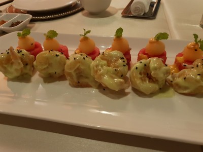 กุ้งทอดซอสวาซาบิ