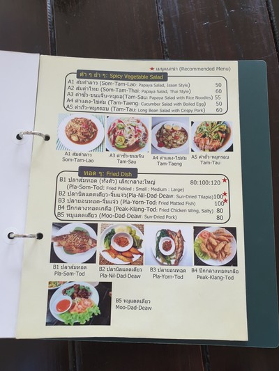 ป้ายราคาหรือสมุดเมนู