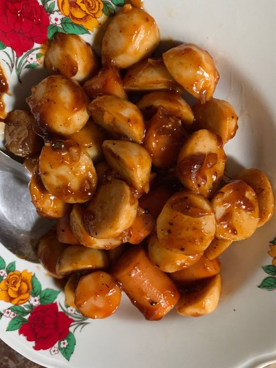 ไส้กรอกผัดซอสมะเขือเทศ