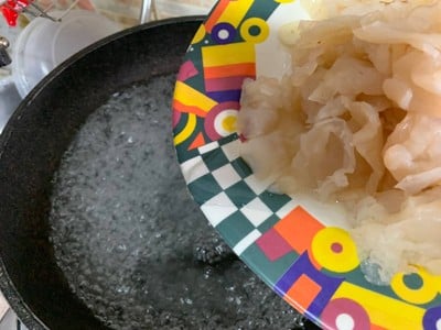 วิธีทำ แมงกะพรุนน้ำมันงา