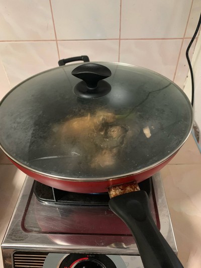 วิธีทำ กุ้งอบวุ้นเส้นในกระทะ