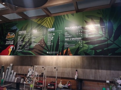 ป้ายราคาหรือสมุดเมนู