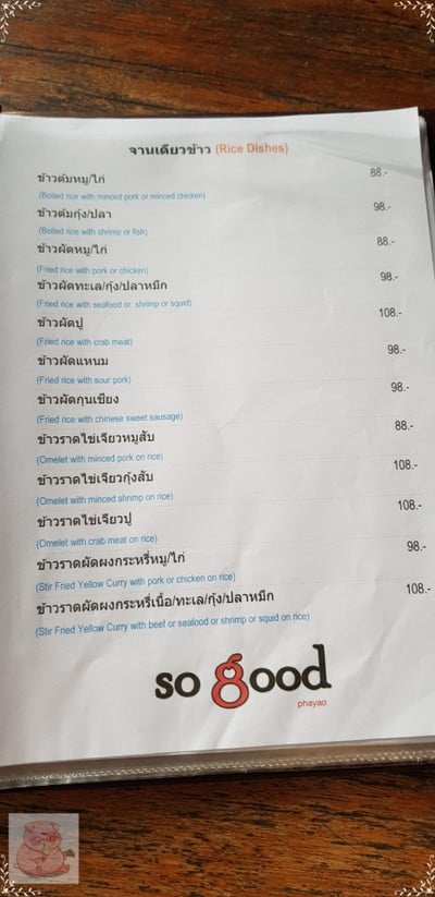 ป้ายราคาหรือสมุดเมนู