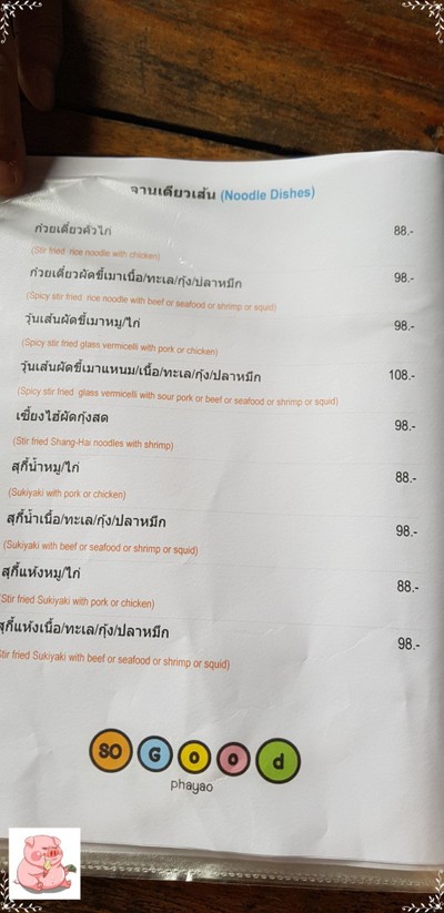 ป้ายราคาหรือสมุดเมนู