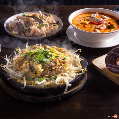 เมนูของร้าน หอยทอด พิพิธภัณฑ์อุดร