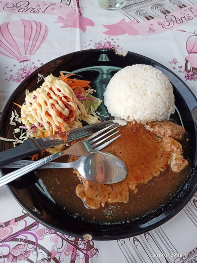 ข้าวสเต็กหมู