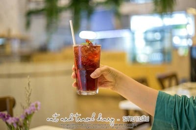 น้ำกระเจี๊ยบมิ้นต์เมล็ดเชียออร์แกนิค