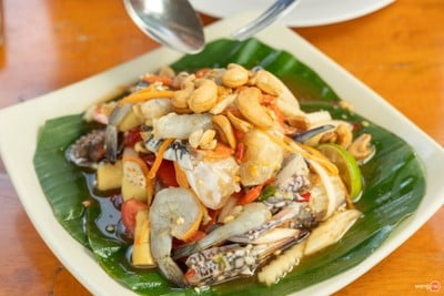 เมนูของร้าน แซ่บนัว ครัวบ้านนาศาลายา