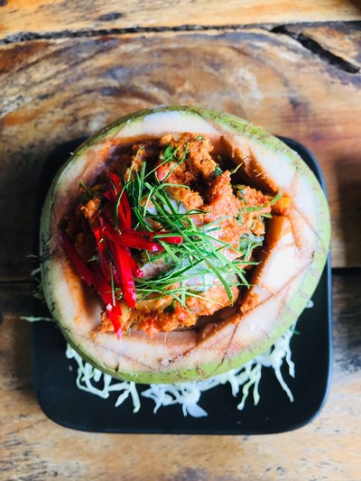 ห่อหมกทะเลมะพร้าวอ่อน