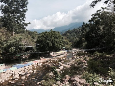 จากสะพานมองลงไปวิวดีงามมาก