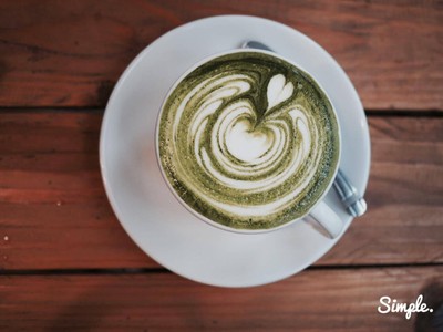 ชาเขียวมัจฉะร้อน เข้มข้น อร่อยมาก