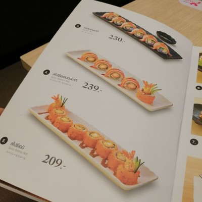 ป้ายราคาหรือสมุดเมนู